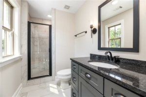 Primary bathroom of home at Torbert Townhomes